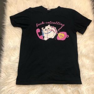 Fuck cat calling tee shirt